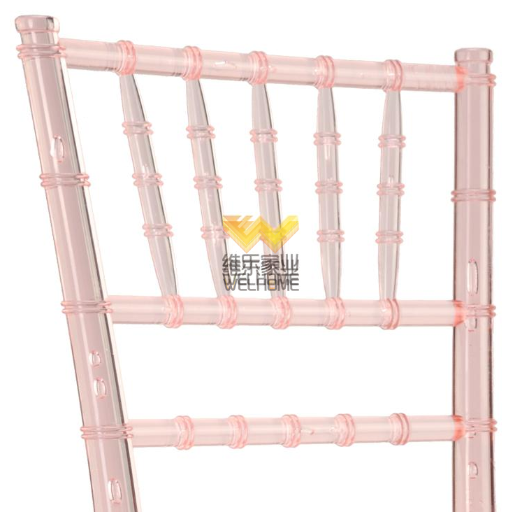 Hotsale Pink Plastic Chiavari Chair for wedding/events